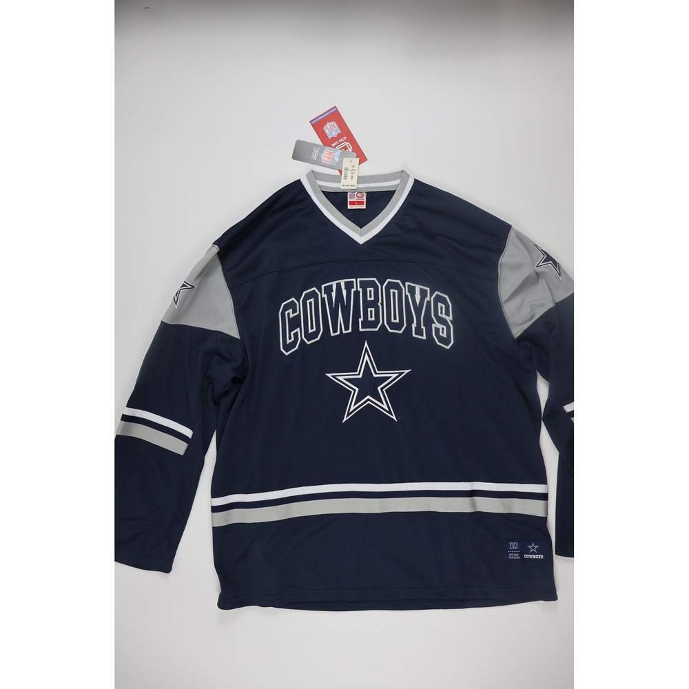 Ultra Game Mens Jersey Dallas Cowboys Navy Blue Graphic Large NWT